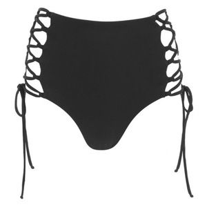 Mara Hoffman Lattice High Waisted Bikini Bottom